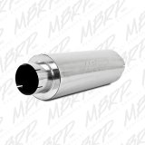 MBRP Universal Quiet Tone Muffler 5in Inlet /Outlet 8in Dia Body 31in Overall thumbnail 1