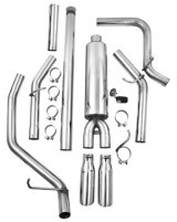 MBRP 14 Chevy/GMC 1500 Silverado/Sierra 4.3L V6/5.3L V8 Dual Split Side T409 3in Cat Back Exhaust thumbnail 2