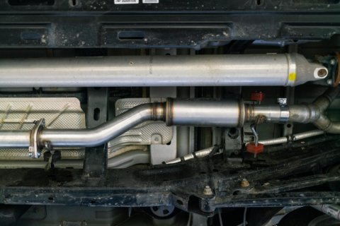 MBRP 3in Single in/out Muffler Replacement, 19-20 Ram 1500 5.7L, High Flow, T409 thumbnail 3