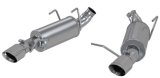 MBRP 11-14 Ford Mustang V6 3in. Dual Muffler Axle Back Split Rear Exhaust System AL thumbnail 2