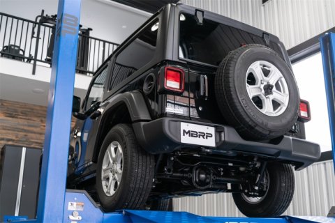MBRP 18-20 Jeep Wrangler JL 2.5in Single Rear Exit Cat Back Exhaust - T304 thumbnail 3