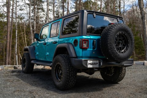 MBRP 2.5in Axle Back Muffler Bypass Pipe 18-20 Jeep Wrangler JL 2DR/4DR 3.6L T409 thumbnail 4