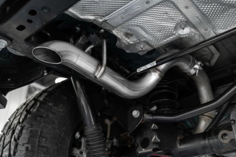 MBRP 2.5in Axle Back Muffler Bypass Pipe 18-20 Jeep Wrangler JL 2DR/4DR 3.6L T409 thumbnail 5