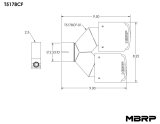 MBRP Universal Carbon Fiber Dual Tip 4in OD/2.5in Inlet thumbnail 2