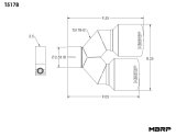 MBRP Universal T304 SS Dual Tip 4in OD/2.5in Inlet thumbnail 2