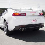 MBRP 2016 Chevy Camaro V8 6.2L 6spd 3in T409 Race Dual Cat Back w/ 4.5in Quad Dual Wall Tips thumbnail 5