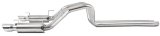 MBRP 05-09 Ford Shelby GT500 / GT Dual Split Rear Race Version, T409 4in Tips Exhaust System thumbnail 4