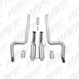 MBRP 05-09 Ford Shelby GT500 / GT Dual Split Rear Race Version, T409 4in Tips Exhaust System thumbnail 5
