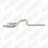 MBRP 05-09 Ford Shelby GT500 / GT Dual Split Rear Race Version, T409 4in Tips Exhaust System thumbnail 6