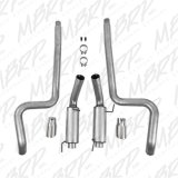 MBRP 05-09 Ford Mustang GT 4.6L Dual Split Rear Race Version AL/ 3in Cat Back Exhaust System thumbnail 1