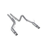 MBRP 05-09 Ford Mustang GT 4.6L Dual Split Rear Race Version AL/ 3in Cat Back Exhaust System thumbnail 2