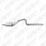 MBRP 05-09 Ford Mustang GT 4.6L Dual Split Rear Race Version AL/ 3in Cat Back Exhaust System thumbnail 4