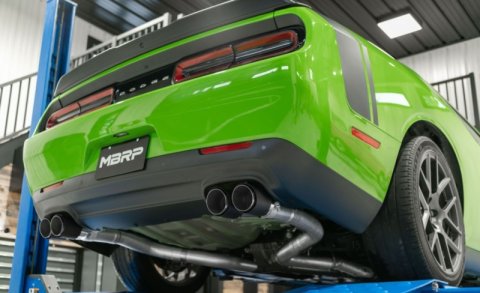 MBRP 15-Up Challenger 5.7 / 17-Up 6.2L/6.4L 3in Race Series Cat-Back w/ Quad Tips T304 Exhaust thumbnail 5