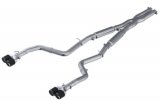 MBRP 15-16 Dodge Challenger RT 5.7L T304 SS 3in Dual Rear Cat-back CF Quad Tips - Street thumbnail 2