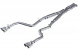 MBRP 15-16 Dodge Challenger RT 5.7L Aluminized Steel 3in Dual Rear Cat-back Quad Tips - Street thumbnail 2
