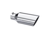 MBRP Universal Tip 7inch O.D. Rolled End 4inch inlet 18inch length - T304 (SINGLE TIP) thumbnail 4