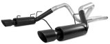 MBRP 11-14 Ford Mustang GT 5.0L 3in Cat Back Dual Split Rear Race Version 4in Tips - Black thumbnail 1