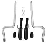 MBRP 11-14 Ford Mustang GT 5.0L 3in Cat Back Dual Split Rear Race Version 4in Tips - Black thumbnail 2