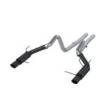 MBRP 11-14 Ford Mustang GT 5.0L 3in Cat Back Dual Split Rear Race Version 4in Tips - Black thumbnail 3