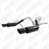 MBRP 11-14 Ford Mustang GT 5.0L 3in Cat Back Dual Split Rear Race Version 4in Tips - Black thumbnail 4