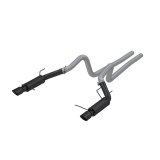 MBRP 11-14 Ford Mustang GT 5.0L 3in Cat Back Dual Split Rear Race Version 4in Tips - Black thumbnail 5