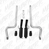 MBRP 11-14 Ford Mustang GT 5.0L 3in Cat Back Dual Split Rear Race Version 4in Tips - Black thumbnail 7
