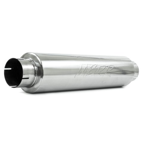 MBRP Universal Quiet Tone Muffler 4in Inlet/Outlet 24in Body 6in Dia 30in Overall T409 thumbnail 1