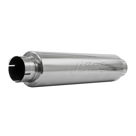 MBRP Universal Quiet Tone Muffler 4in Inlet/Outlet 24in Body 6in Dia 30in Overall T409 thumbnail 4