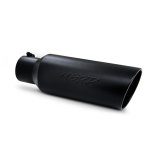 MBRP Universal Tip 6in OD Rolled End 4in Inlet 18in L Black Coated Exhaust Tip thumbnail 1