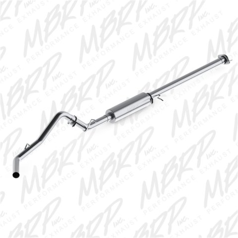 MBRP 2007-2008 Chev/GMC 1500 CC EC 6ft6in bed 4.8/5.3L 3in Cat Back Single Side AL P Series Exhaust thumbnail 3