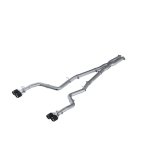 MBRP 15-16 Dodge Challenger 5.7L HEMI SS 3in Quad Split Rear Exit w/ Carbon Fiber Tips - T304 thumbnail 1