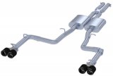MBRP 2015+ Dodge Challenger 3.6L SS 2.5in Quad Tip Split Rear Exit w/ Carbon Fiber Tips - T304 thumbnail 2