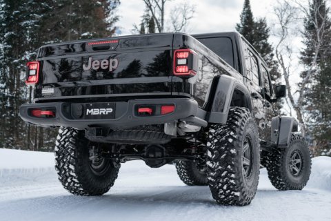 MBRP 2021+ JEEP Gladiator JT 3.0L EcoDiesel XP Series T304SS 3in Filter Back w/ Rear Turn Down thumbnail 2