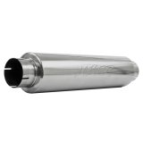 MBRP Universal Quiet Tone Muffler 4in Inlet/Outlet 24in Body 6in Dia 30in Overall T304 thumbnail 3