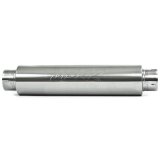 MBRP Universal Quiet Tone Muffler 4in Inlet/Outlet 24in Body 6in Dia 30in Overall T304 thumbnail 4