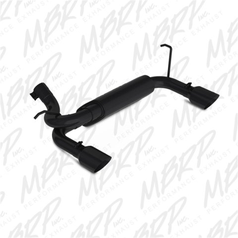 MBRP 07-14 Jeep Wrangler/Rubicon 3.6L/3.8L V6 Axle-Back Dual Rear Exit Black Performance Exhaust Sys thumbnail 1