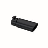 MBRP Universal Tip 3-1/2in O.D. Angled Rolled End - 3in ID Inlet 10in Length - Black thumbnail 2