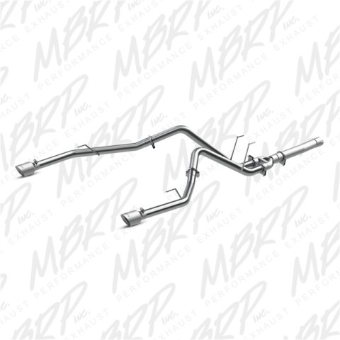 MBRP 2014 Dodge Ram 1500 3.0L EcoDiesel 2.5in Filter Back Exhaust Dual Split Rear Exit Alum thumbnail 3