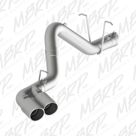 MBRP 11-15 Chevy/GMC 2500/3500 4in Filter Back Dual Outlet Single Side Alum Exhaust System thumbnail 2