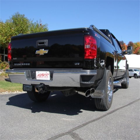 MBRP 11-15 Chevy/GMC 2500/3500 4in Filter Back Dual Outlet Single Side Alum Exhaust System thumbnail 7