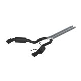 MBRP 15 Ford Mustang GT 5.0 3in Cat Back Dual Split Rear Street Version 4.5in Tips - Black Coated thumbnail 1