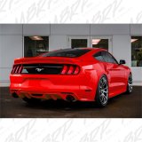 MBRP 15 Ford Mustang GT 5.0 3in Cat Back Dual Split Rear Street Version 4.5in Tips - Black Coated thumbnail 5