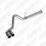 MBRP 2015 Ford F250/350/450 6.7L 4in Filter Back Dual Single Side Exit 5in Tips T409 Exhaust thumbnail 5