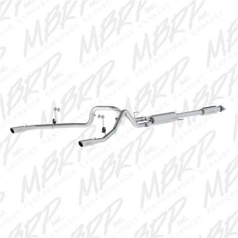 MBRP 2015 Ford F-150 5.0L 3in Cat Back Dual Split Rear Exit AL Exhaust System thumbnail 1
