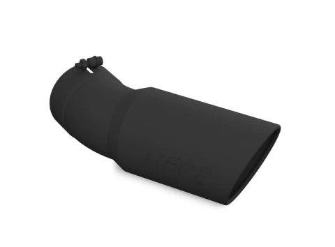 MBRP Universal Tip 6in OD 5in Inlet 15.5in Length 30 Deg Bend Angled Rolled End Black thumbnail 7