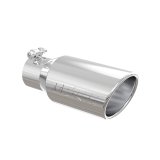 MBRP Universal Tip 4in OD 3in Inlet 10in Length Angled Rolled End T304 thumbnail 1