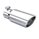 MBRP Universal Tip 4in OD 3in Inlet 10in Length Angled Rolled End T304 thumbnail 3