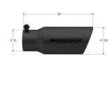 MBRP Universal Tip 4in OD 3in Inlet 10in Length Angled Rolled End Black thumbnail 5