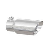 MBRP Universal Tip 4in OD 3in Inlet 10in Length Dual Wall Angled End T304 thumbnail 1