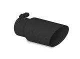 MBRP Universal Tip 4in OD 3in Inlet 10in Length Dual Wall Angled End Black thumbnail 3